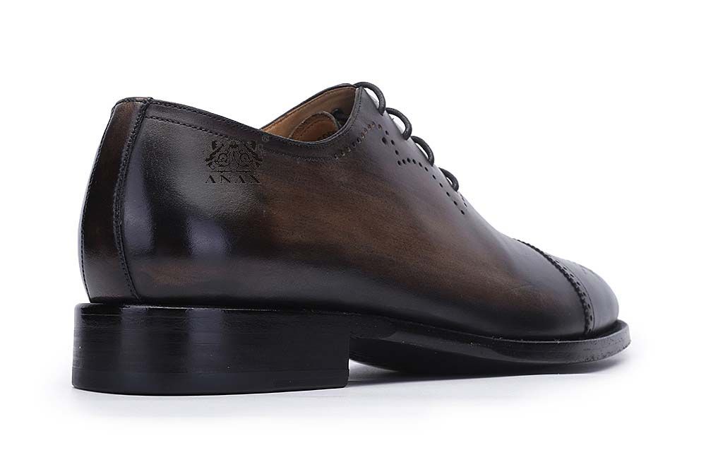 Cow Leather Brogue Oxford Dress Shoes